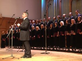 Московский Синодальный хор принял участие в юбилейном вечере в честь 70-летия Льва Конторовича