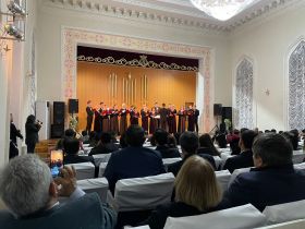 Московский Синодальный хор выступил в Таджикской национальной Консерватории им. Т. Сатторова 