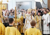 Святейший Патриарх Кирилл совершил великое освящение храма Державной иконы Божией Матери в Чертанове г. Москвы