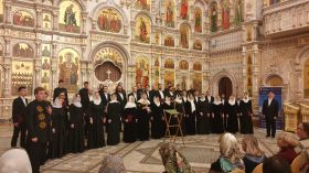 В городе-герое Минск прошёл первый совместный концерт Всехсвятского и Московского Синодального хоров